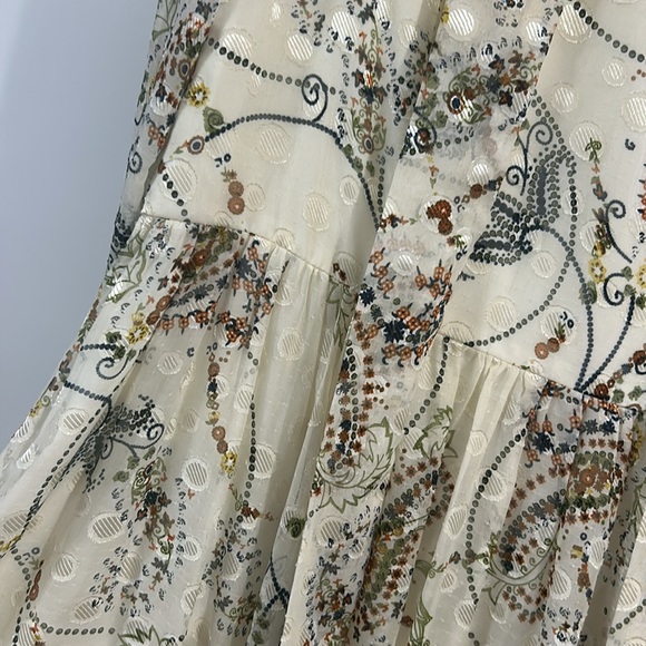 Mikael Aghal cream and paisley gown - Picture 3 of 4